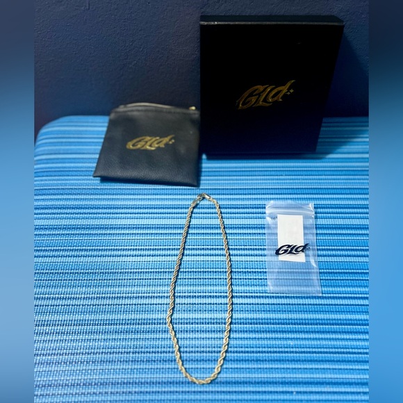 GLD 4MM Rope Chain Necklace, 16" in - Gold - Picture 2 of 7